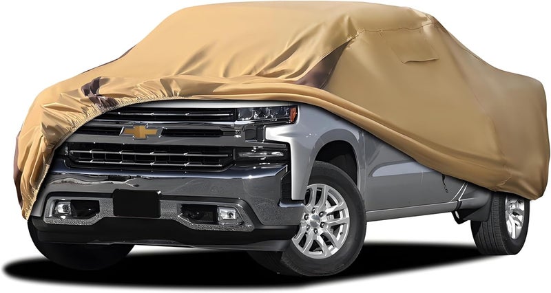 FSGRICH Silverado Car Cover Compatible with Chevrolet Silverado (2000-2024),Outdoor Waterproof Anti-UV Car Covers Rain Sun Snow Protection with Zipper and Windproof Buckle - Image 1